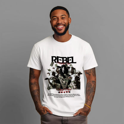Rebel GOAT Tee White